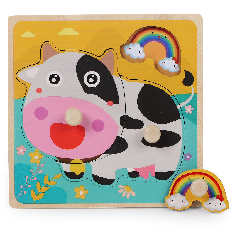 Jouets en bois de table de Puzzle d'épingle pour enfants