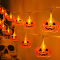 Lumières d'Halloween Lumières de potiron 10FT 20LED avec minuterie 8 modes Batterie utilisée dehors intérieur