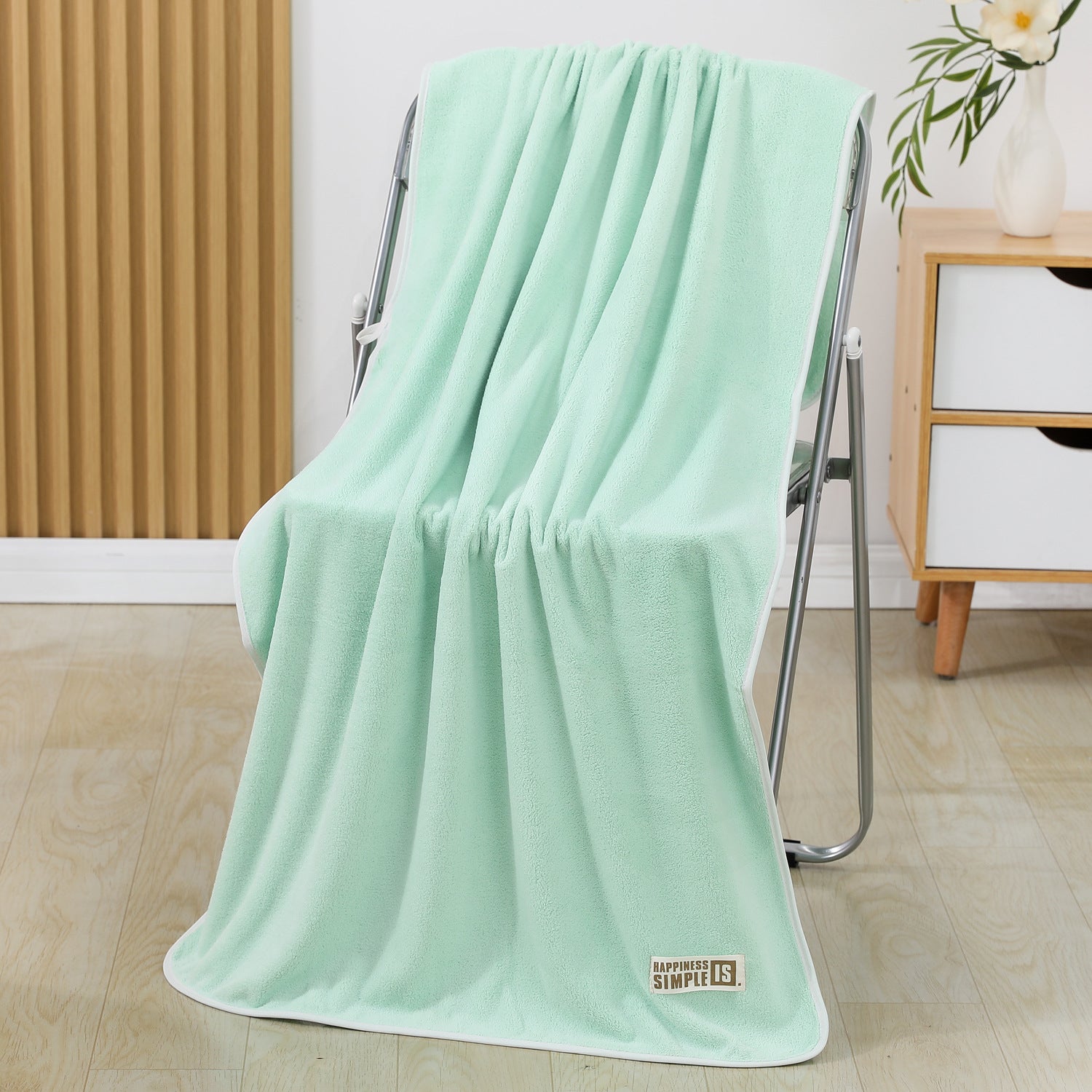 Classe A Serviette de bain en polaire de corail Soft Skin-friendly Très absorbante et sans lint