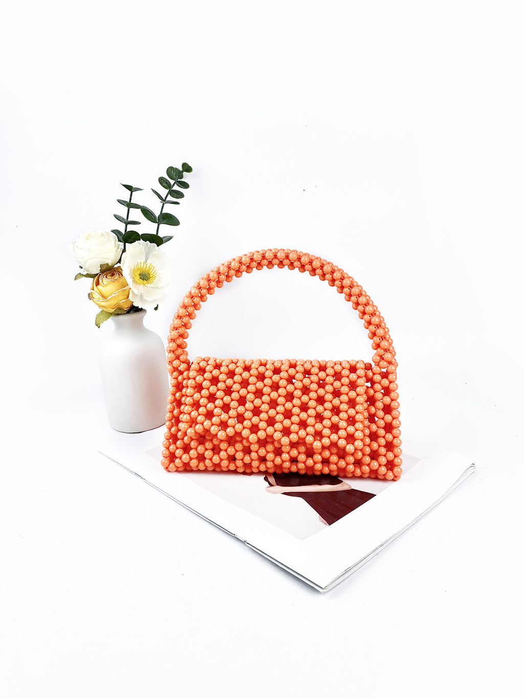 Sac à main en perles de couleur candy pour femmes