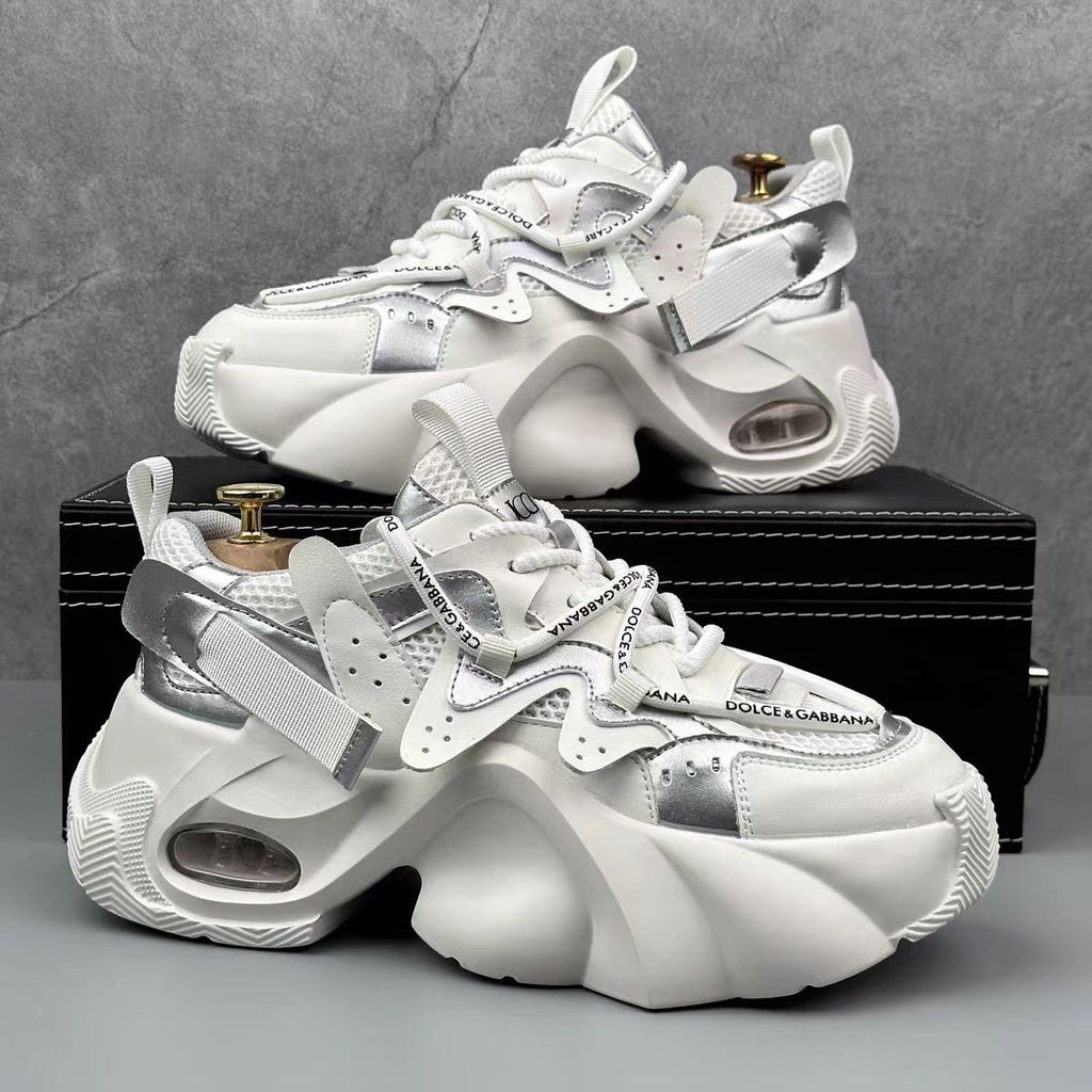 Hommes Chaussures Casual avec Mesh Respirant et une Plateforme Sole Pour la Hauteur Ajoutée