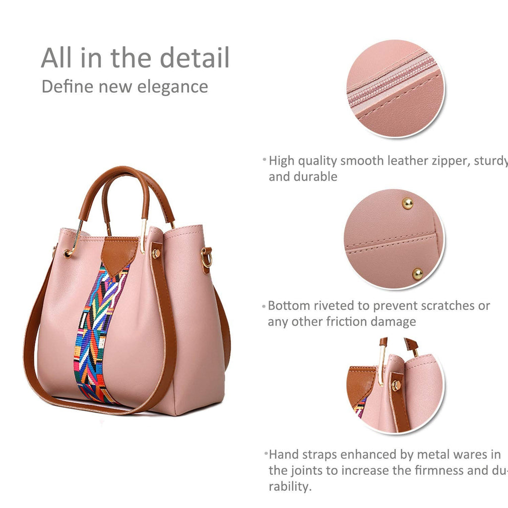 Sacs à main pour femmes Sacs à épaules Sacs à main de 4 pcs Sacs à main pour dames Sacs pour le corps supérieur