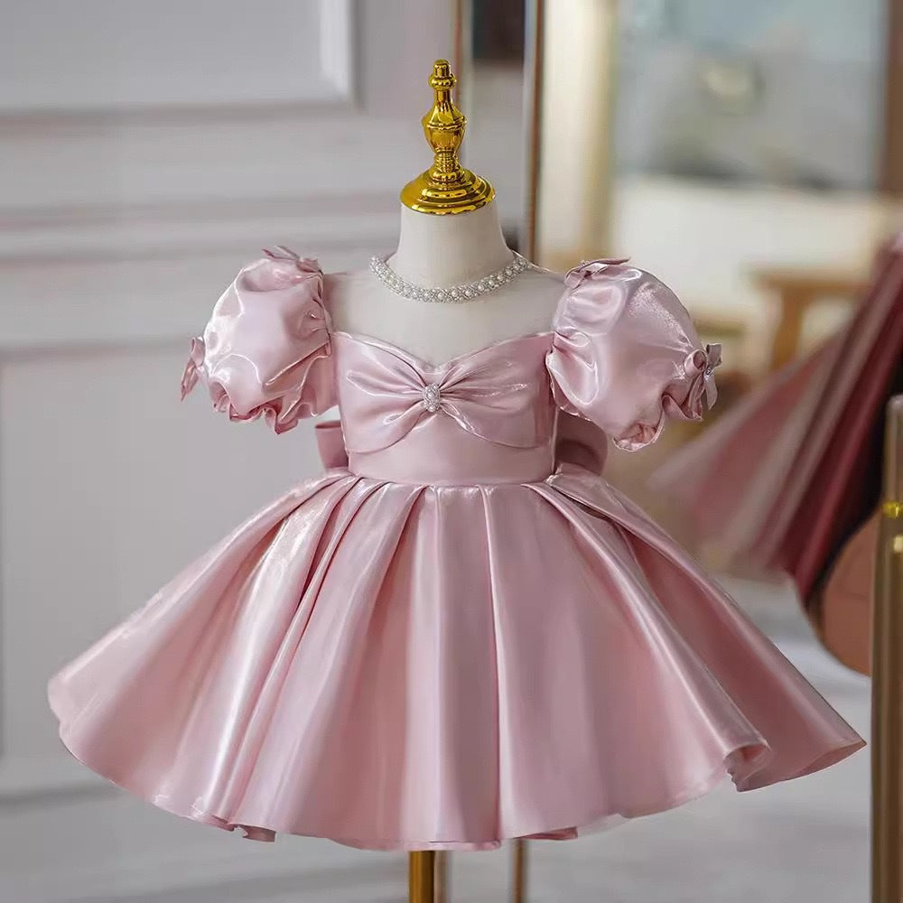 Robe de fille de fleur pour une petite fille Premier anniversaire