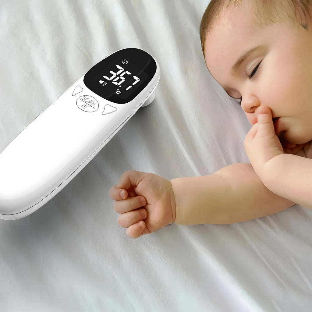 Thermomètre du corps médical Compteur de température multifonctions Accueil Sans contact pour la fièvre infantile