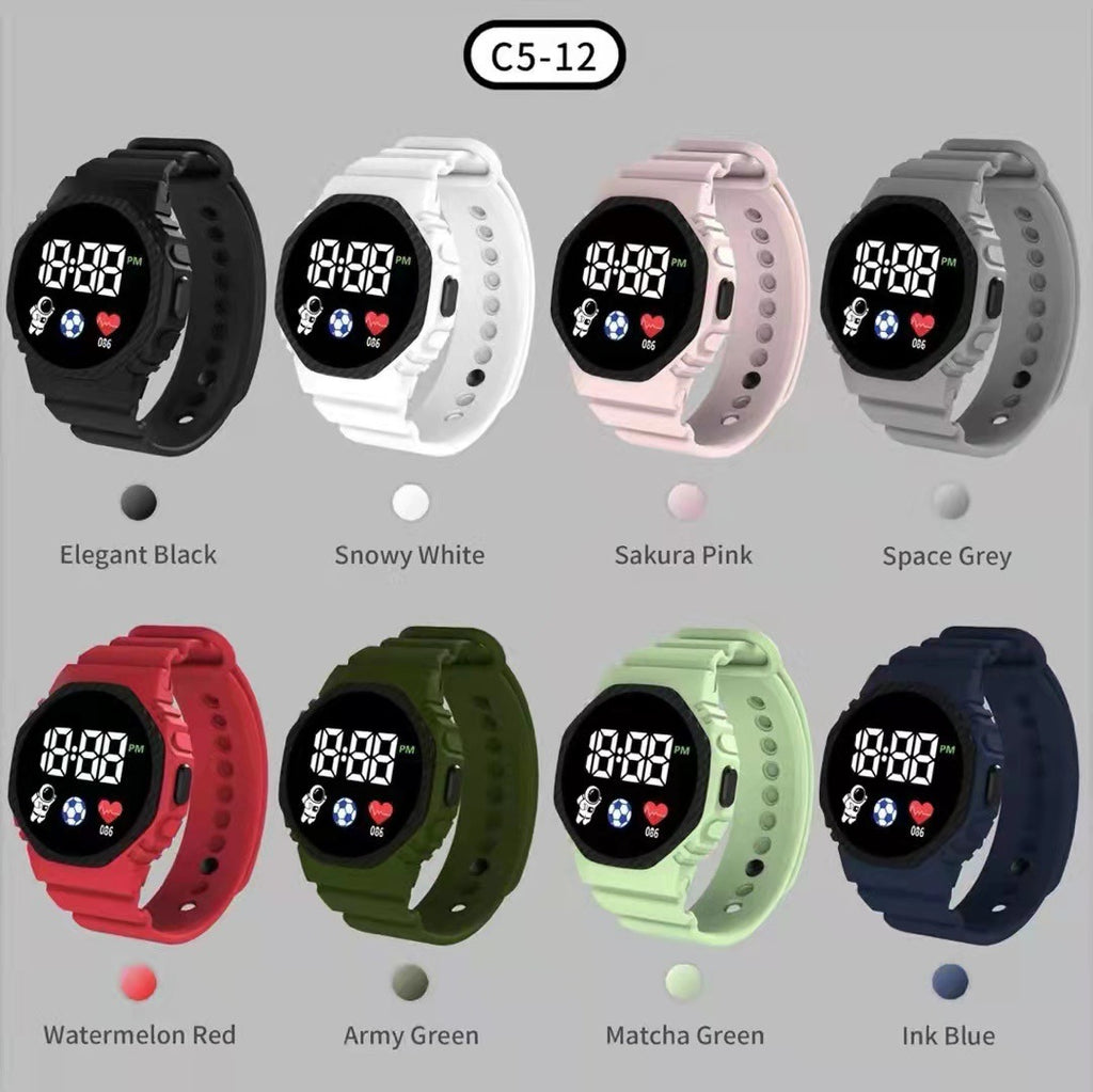 Montre électronique carrée Étudiante
