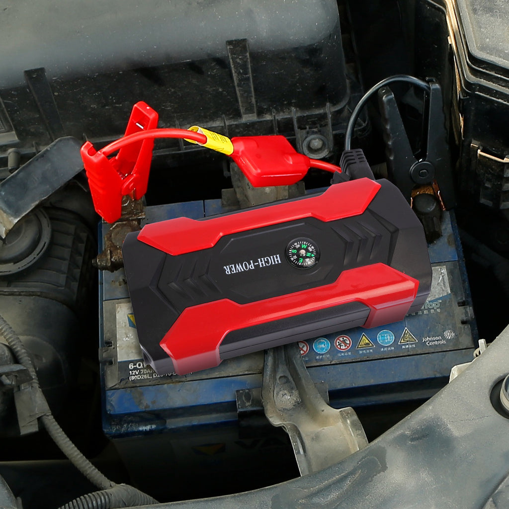 Auto Jump Starter Booster 800A Peak 28000mAh 12V Chargeur de batterie jusqu'à 6,0L Gaz ou 3,0L Die