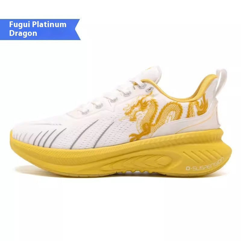 Shock absorption and reverse running shoes