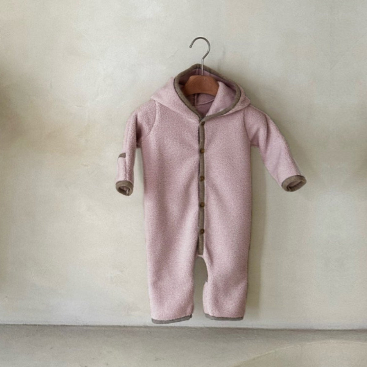 Romper d'hiver épaissé d'une pièce pour bébés