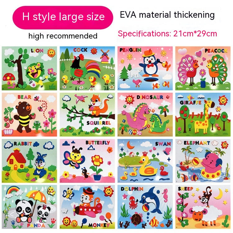 Stickers 3D imprimé créatif pour enfants