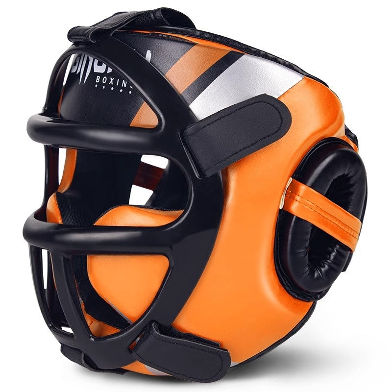 Casque de protection complète pour Kickboxing Sanshou et Taekwondo
