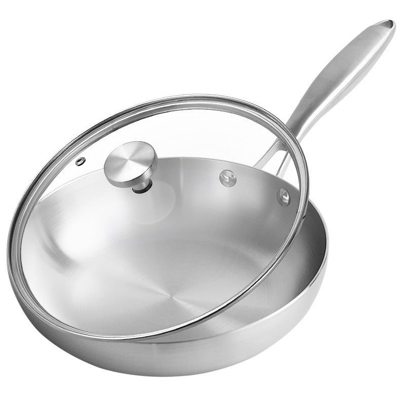 304 Acier inoxydable Wok en acier à trois couches