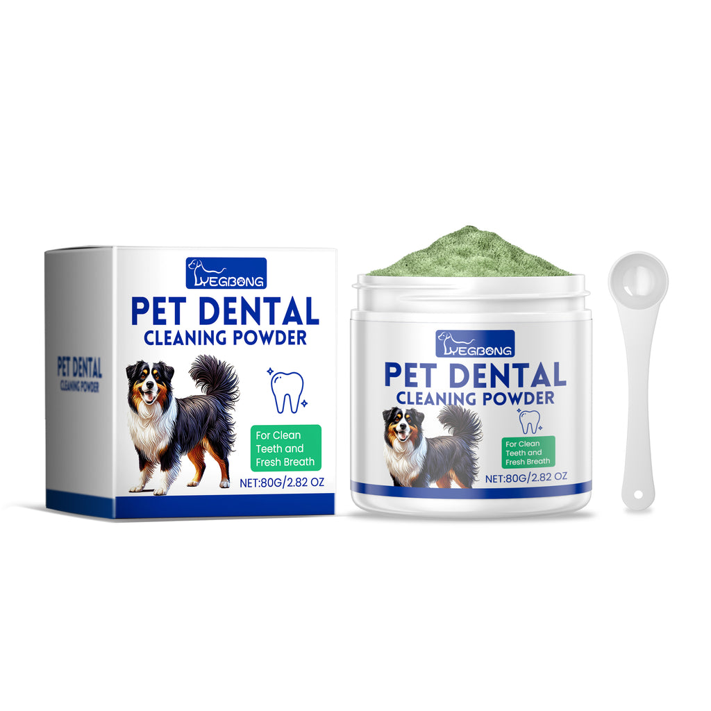 Poudre de nettoyage de dents de chien