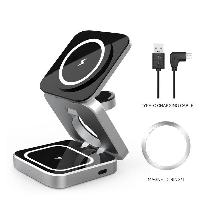 Trois Supports de recharge sans fil de bureau en un seul