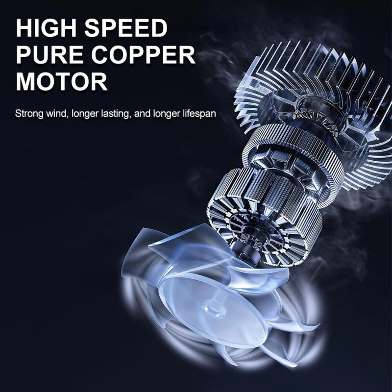 Ventilateur portable haute puissance Turbo Blower 1300mAh sans fil pour le séchage et le nettoyage de voiture