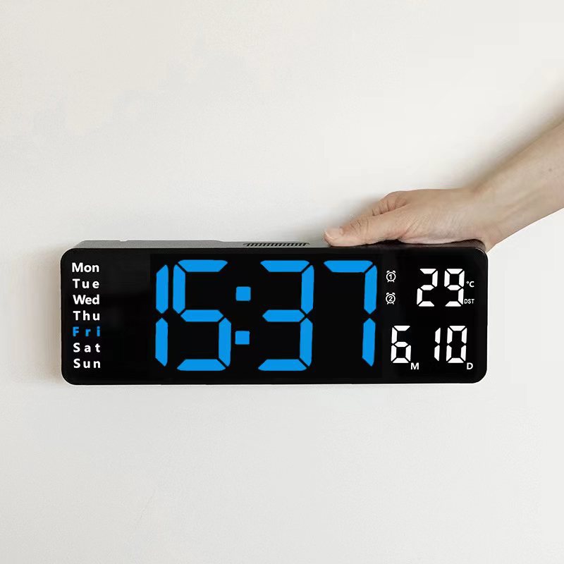13 pouces simple assis et pendu double usage horloge salon grande police