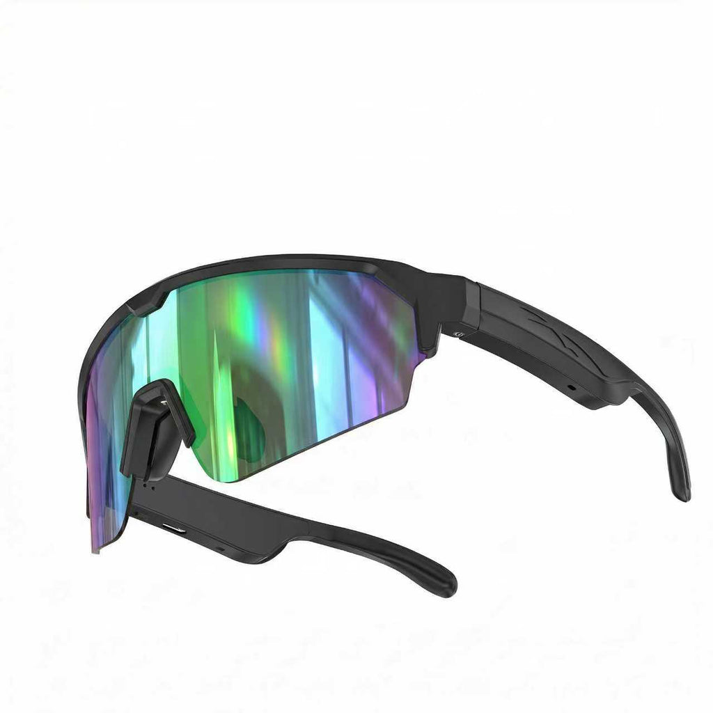 Lunettes de soleil de vélo intelligentes UV400 Anti-UV Windproof Outdoor Road Bike Sports Lunettes de soleil Wirel