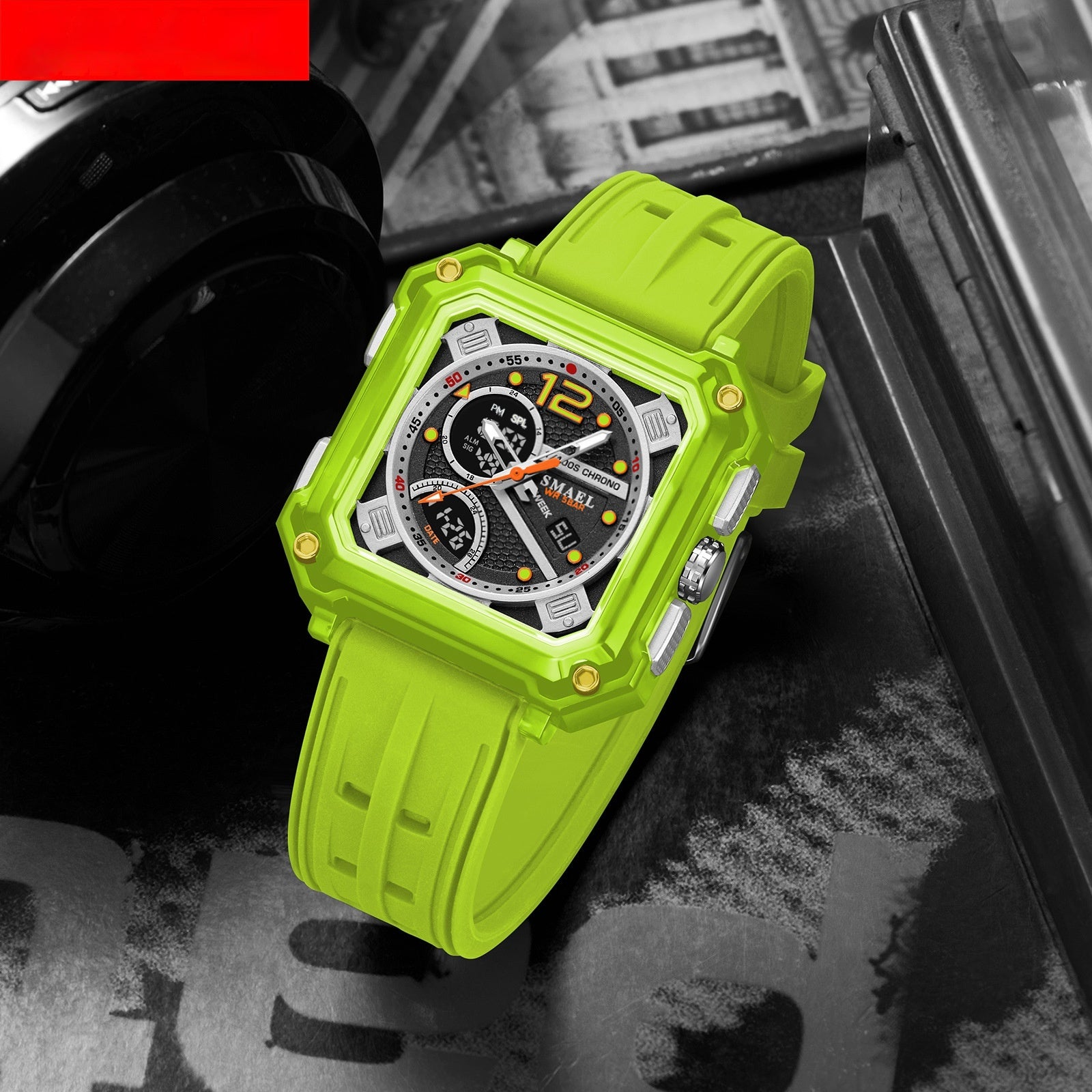Montre électronique tendance homme mode avec chronométrage précis et conception fonctionnelle