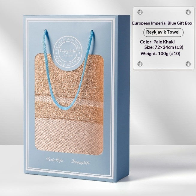 Ensemble de serviettes et de serviettes de bain avec logo personnalisable pour les cadeaux et souvenirs de retour