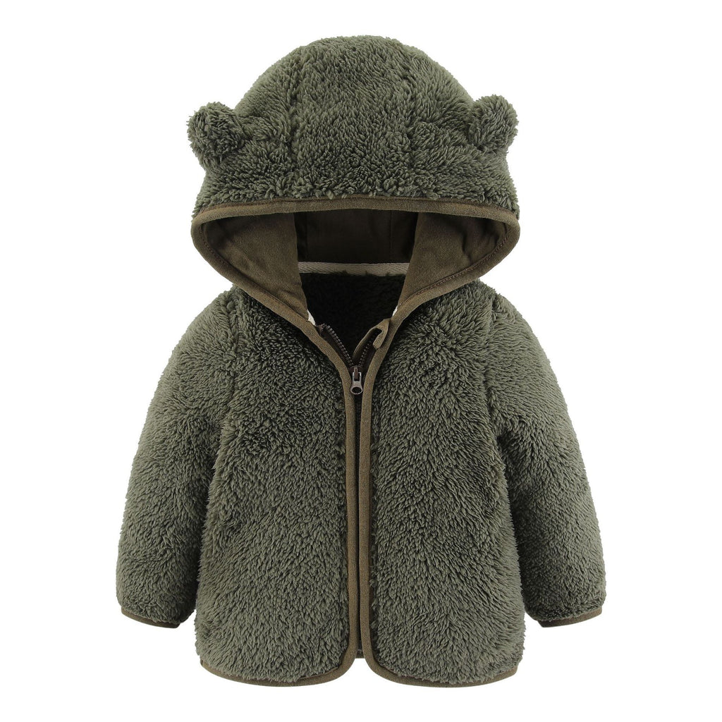 En peluche longue manches pour enfants Top Zipper Thermal