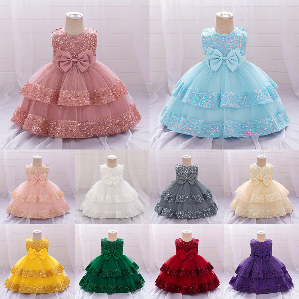 Enfants Robe formelle Double couche Tulle Princesse Jupe pour les filles