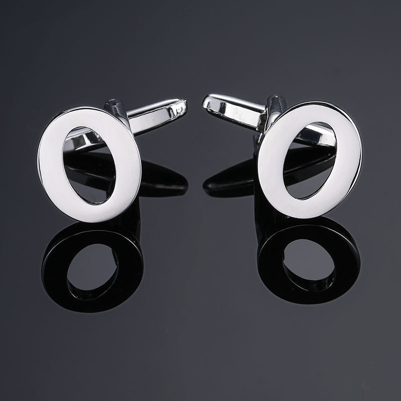 Men's French Anglais Letter Cufflinks