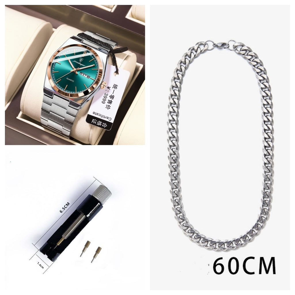 Montres Homme ultra-mince étanche Lumineux