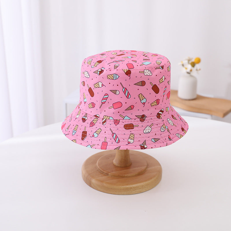 Chapeau de seau de soleil à double bord pour enfants