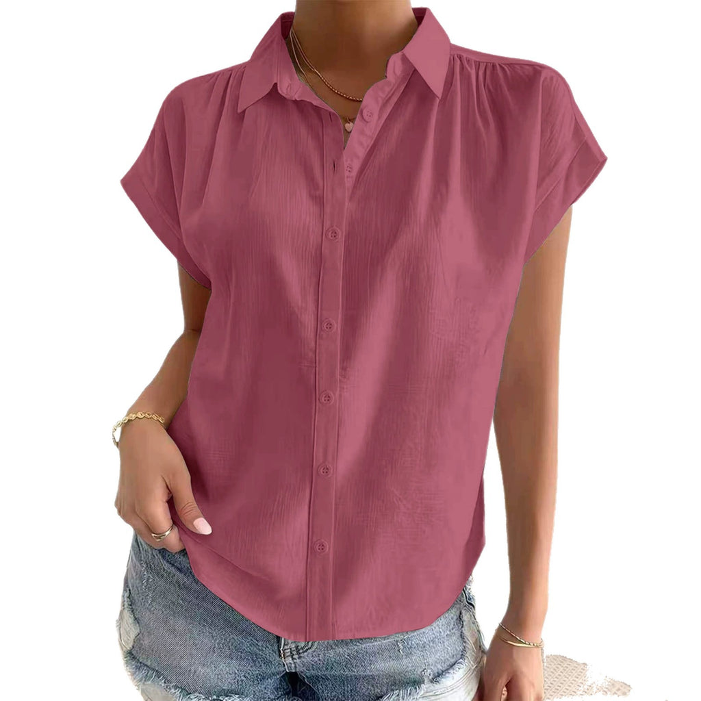 Chemise à manches courtes à manches courtes à manches courtes pour femmes