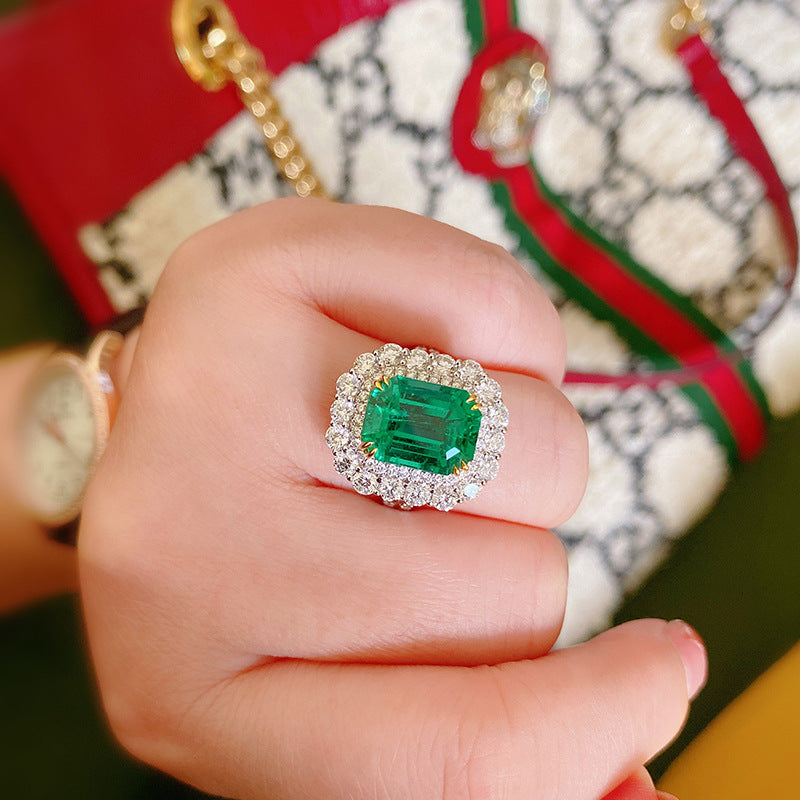 Avec Coton Laine Simulation Emerald Tourmaline Net Rouge Live Selling Full Diamond Princesse
