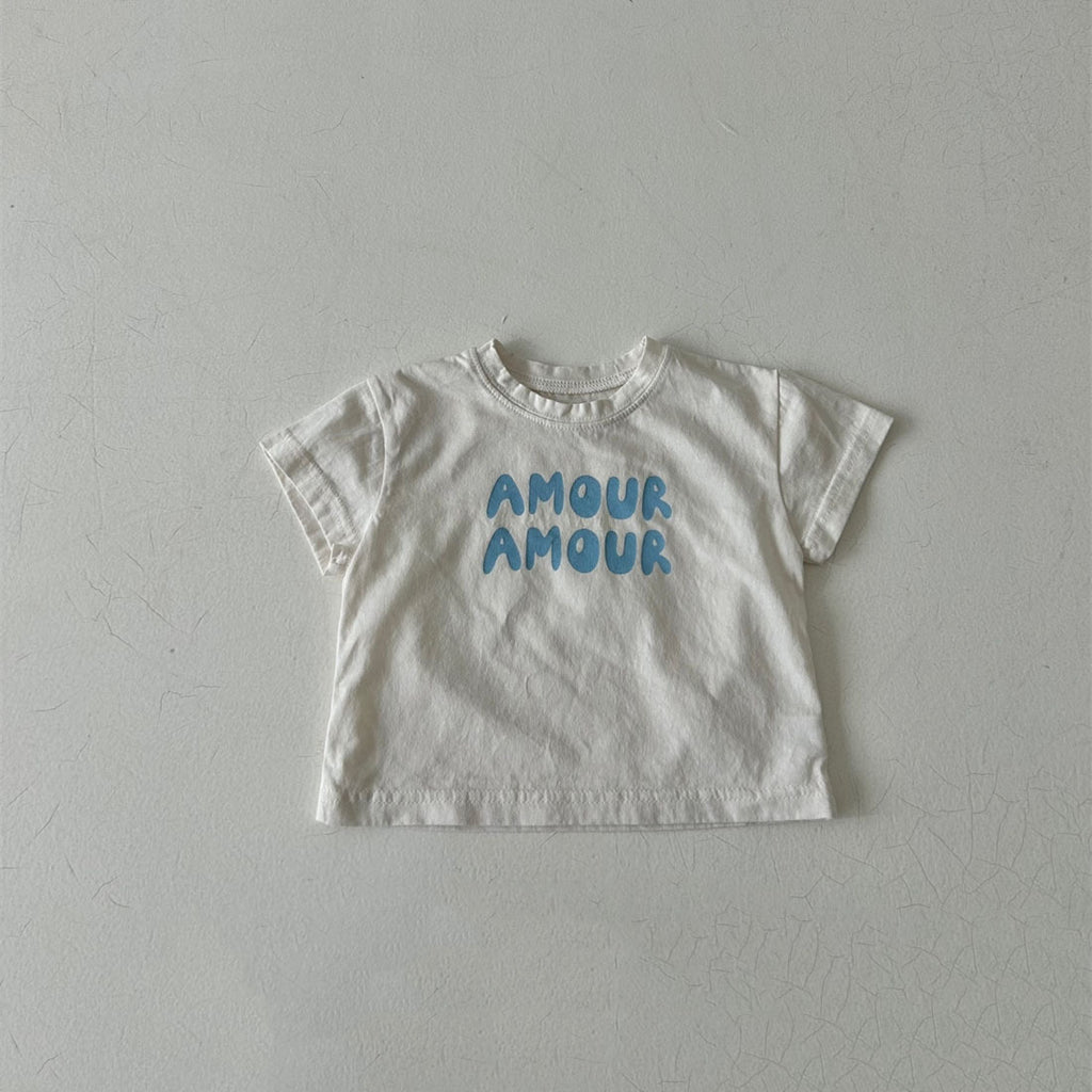 T-shirts bébé manches courtes Vêtements d'été pour garçons et filles
