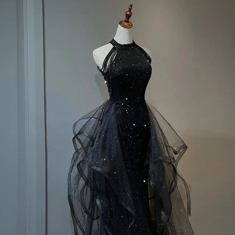 Robe de soirée noire pour femmes