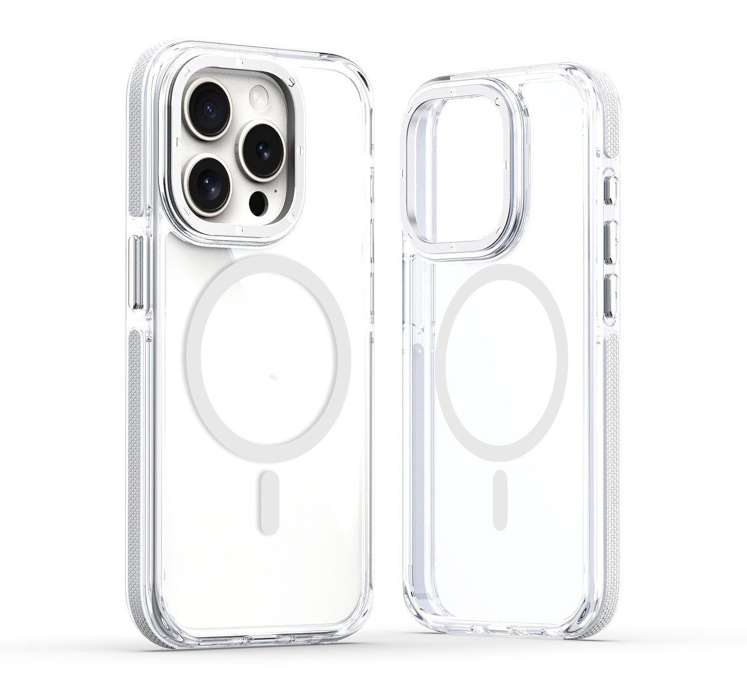 X Boîtier de téléphone magnétique transparent Edge bicolore
