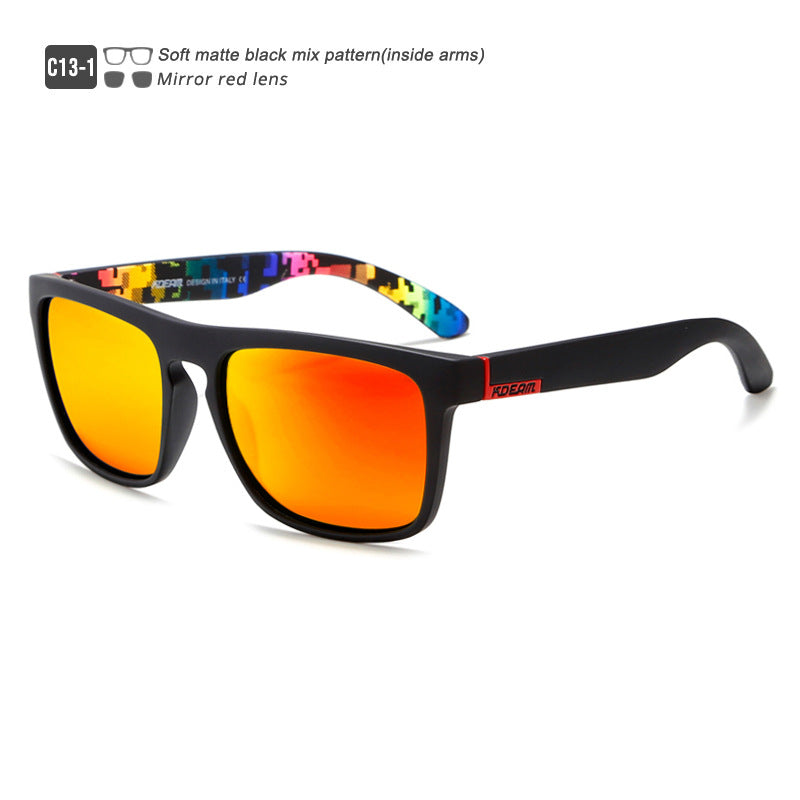 Boite Lunettes de soleil de conduite colorées Lunettes de soleil de sport polarisé pour hommes