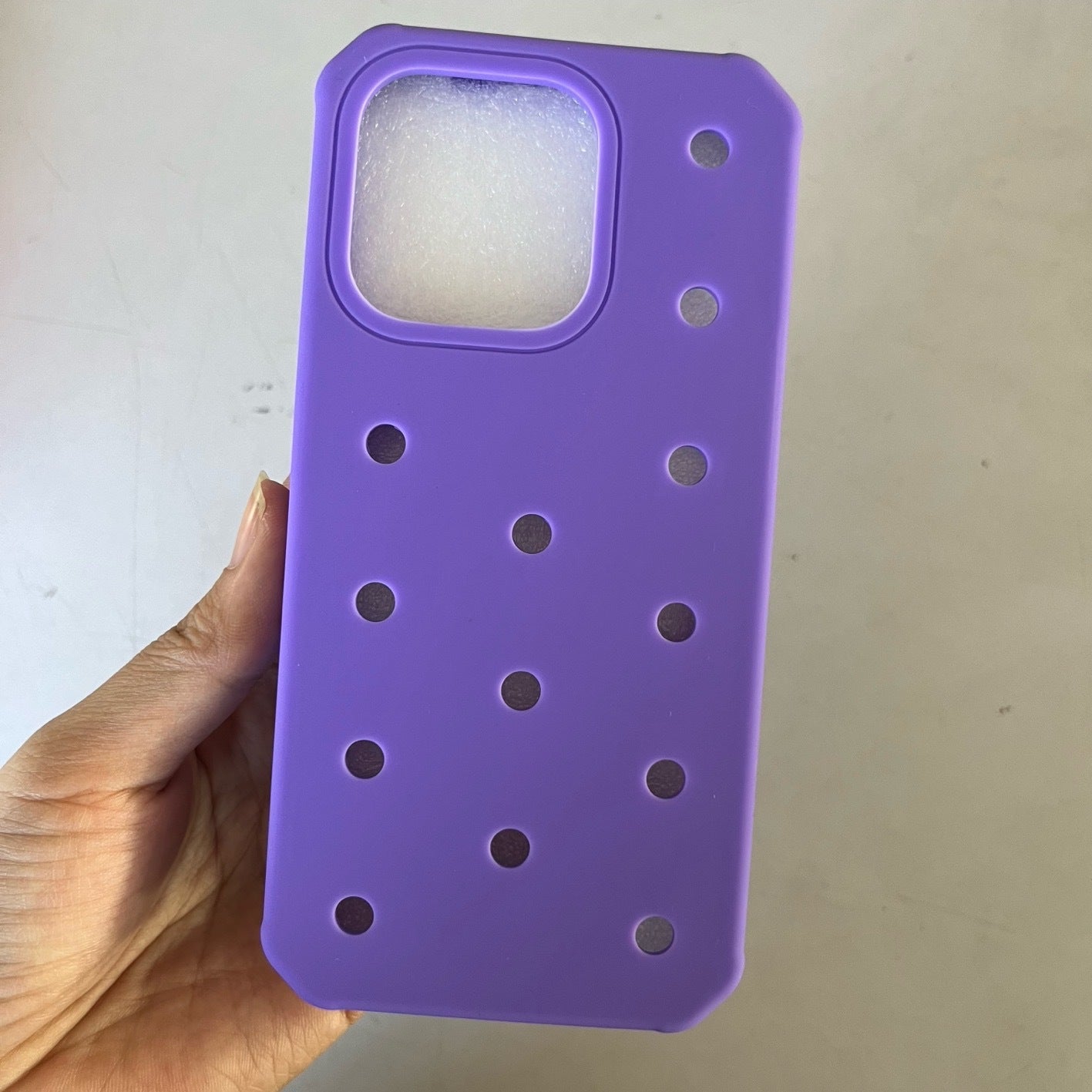 Convient pour 11 16Plus trou bricolage shoe Buckle modèle boîtier de téléphone en silicone