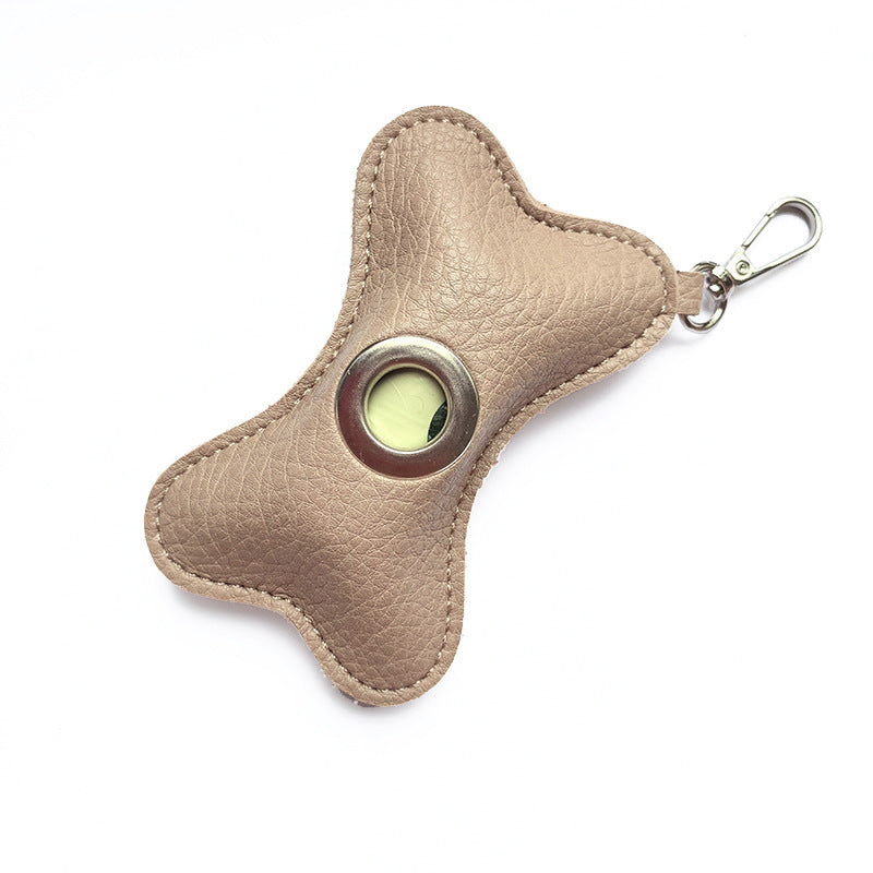Porte-bags à déchets pour animaux de compagnie Design en cuir PU élégant