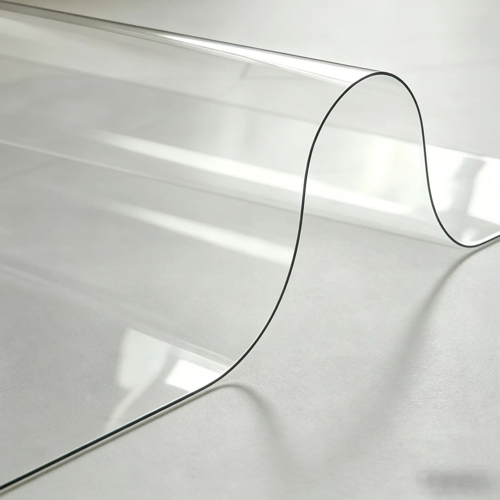 Protecteur de table et de plancher transparent- housse en PVC résistant à l'eau pour tables