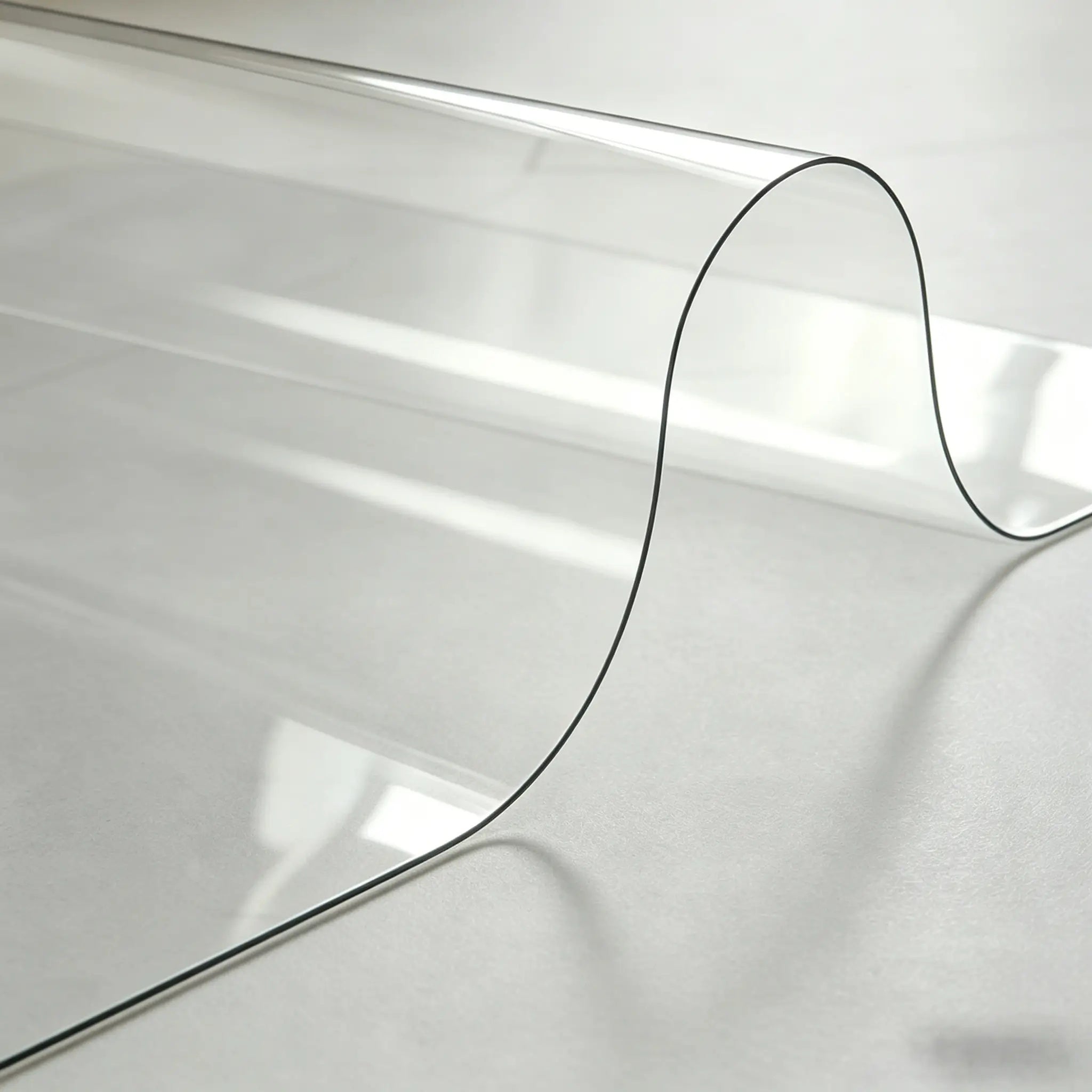 Protecteur de table et de plancher transparent- housse en PVC résistant à l'eau pour tables