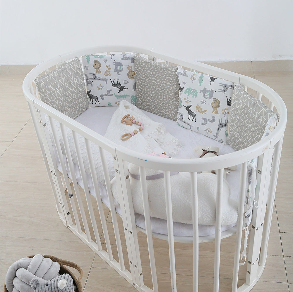 Kit d'anticollision bébé en coton Lit de lit en berceau