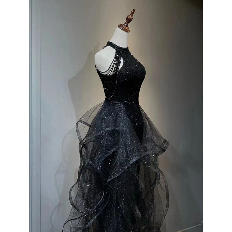 Robe de soirée noire pour femmes