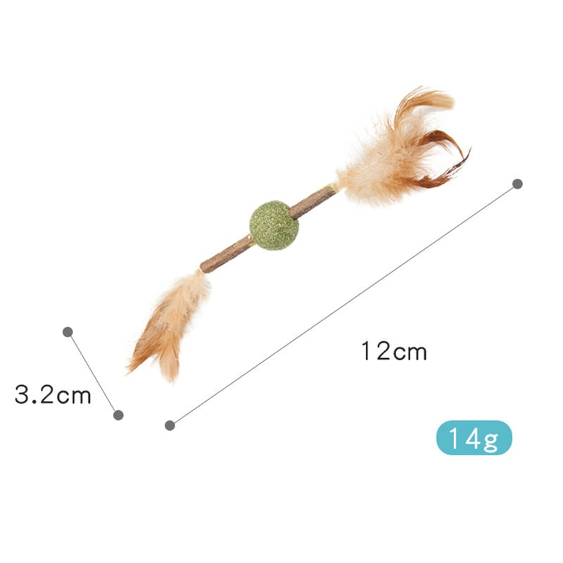 Feather Sisal Polygonum Multiflorum Auto-pet Cat Supplies Molar Dent Toy