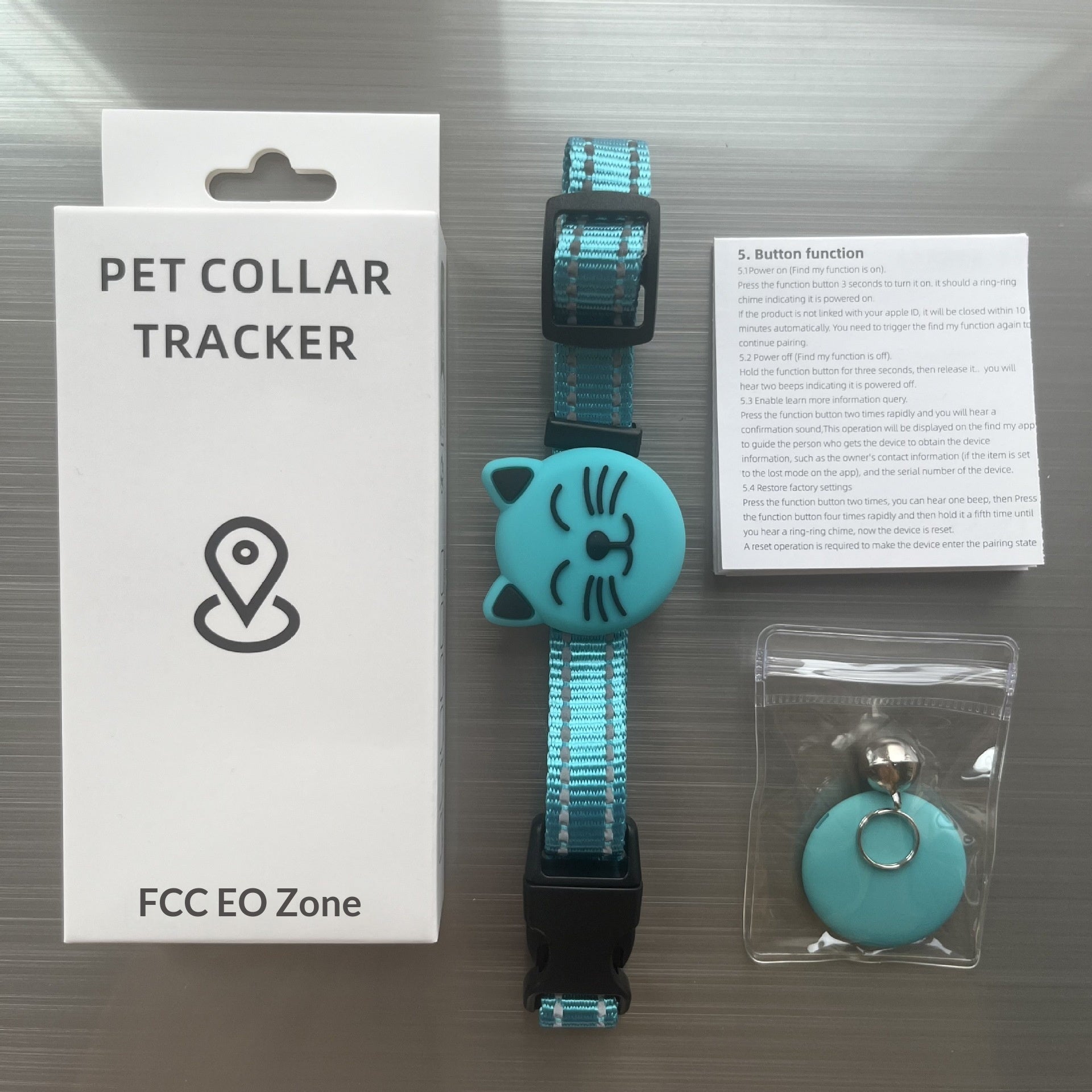 Smart GPT Pet Tracker Trouver Collier Anti-Lost Cat Locator Ajustable Sécurité Buckle Reflect