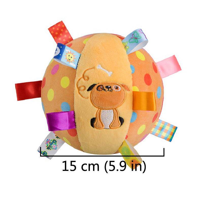 Balle son de chien en peluche