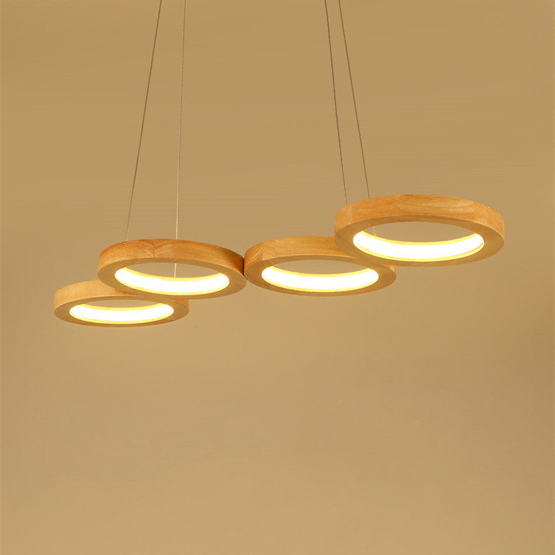 Cercle de pendentif en bois massif simplicité
