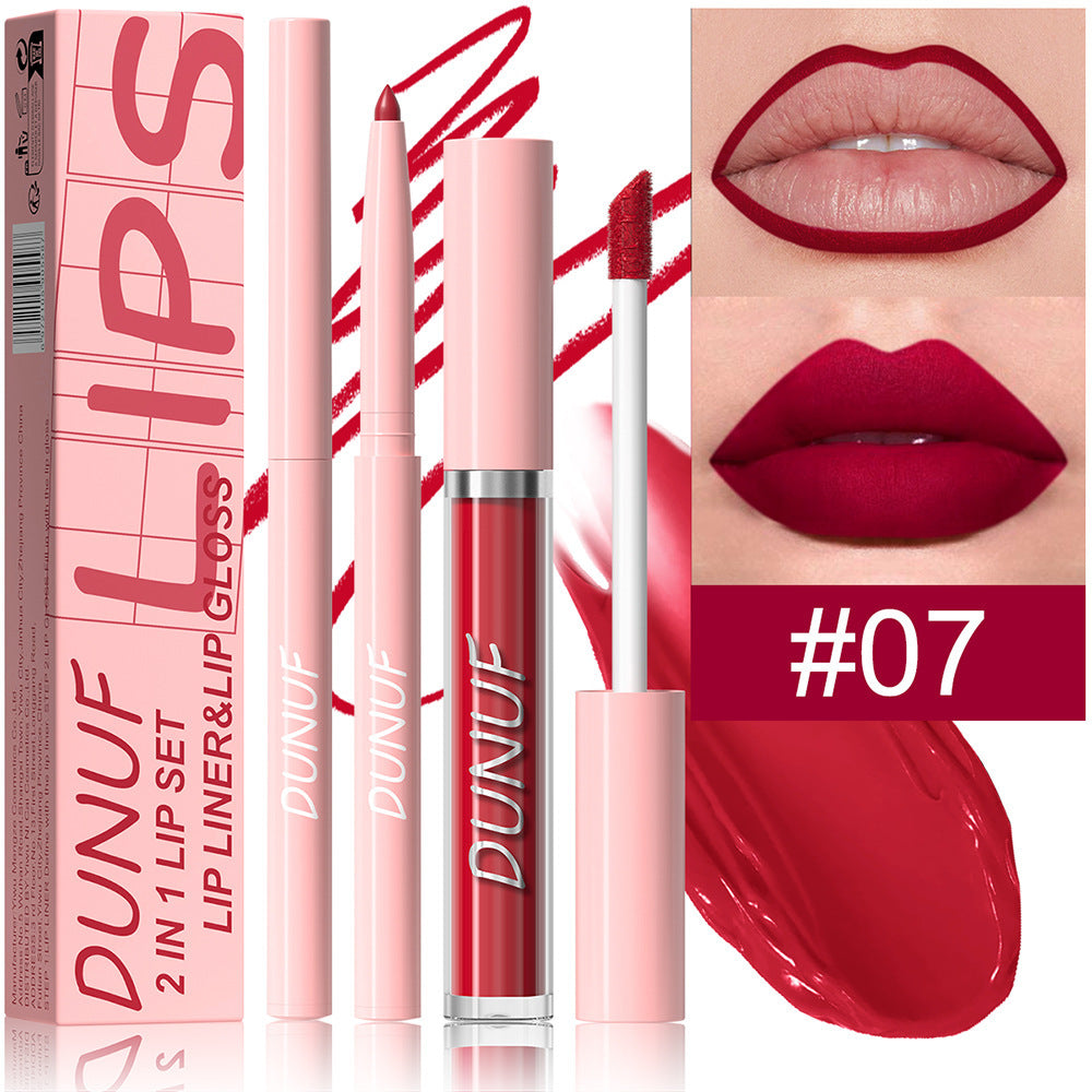 Velvet Matte Lip Glaze Couleur longue durée très pigmentée pour un look nu naturel
