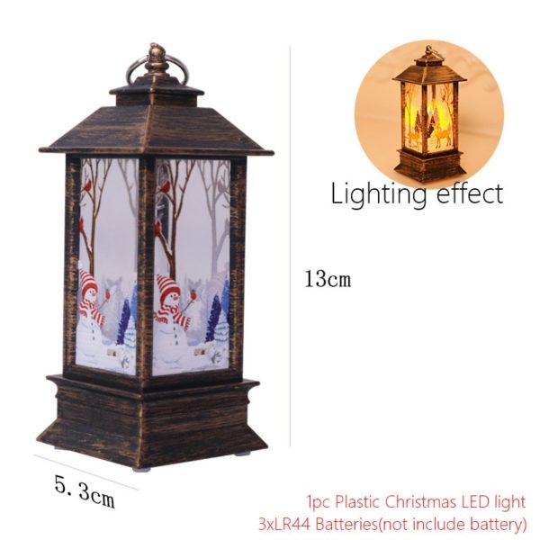 Lanterne de Noël LED bougie électronique lampe de table lumière de nuit pour les personnes âgées