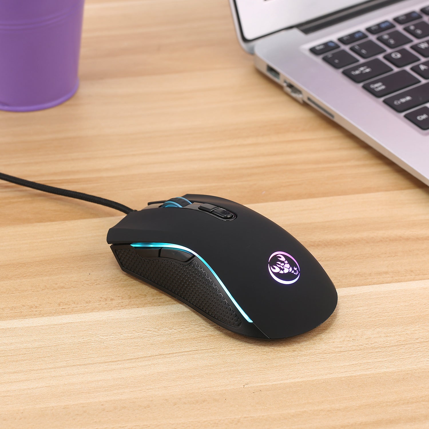 Gaming Usb Clavier filaire lumineux Manipulateur flottant
