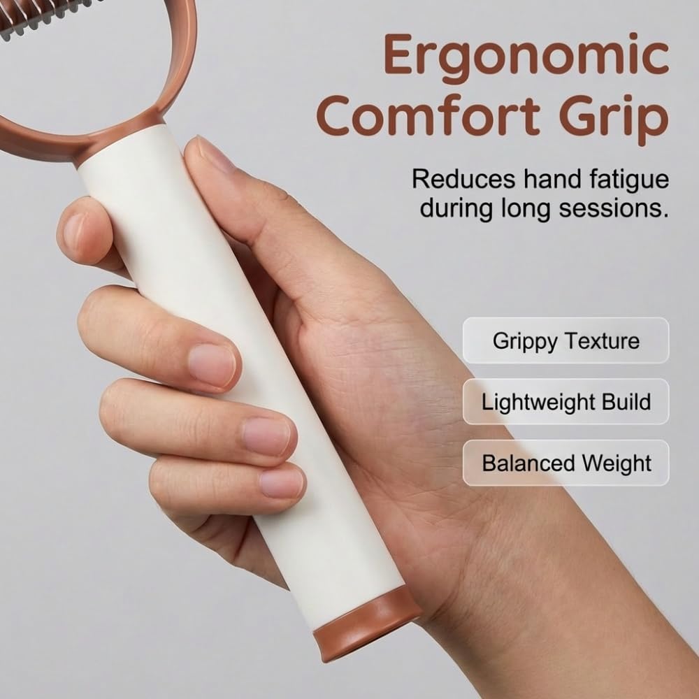 Double-sided dematting comb for cats and dogs