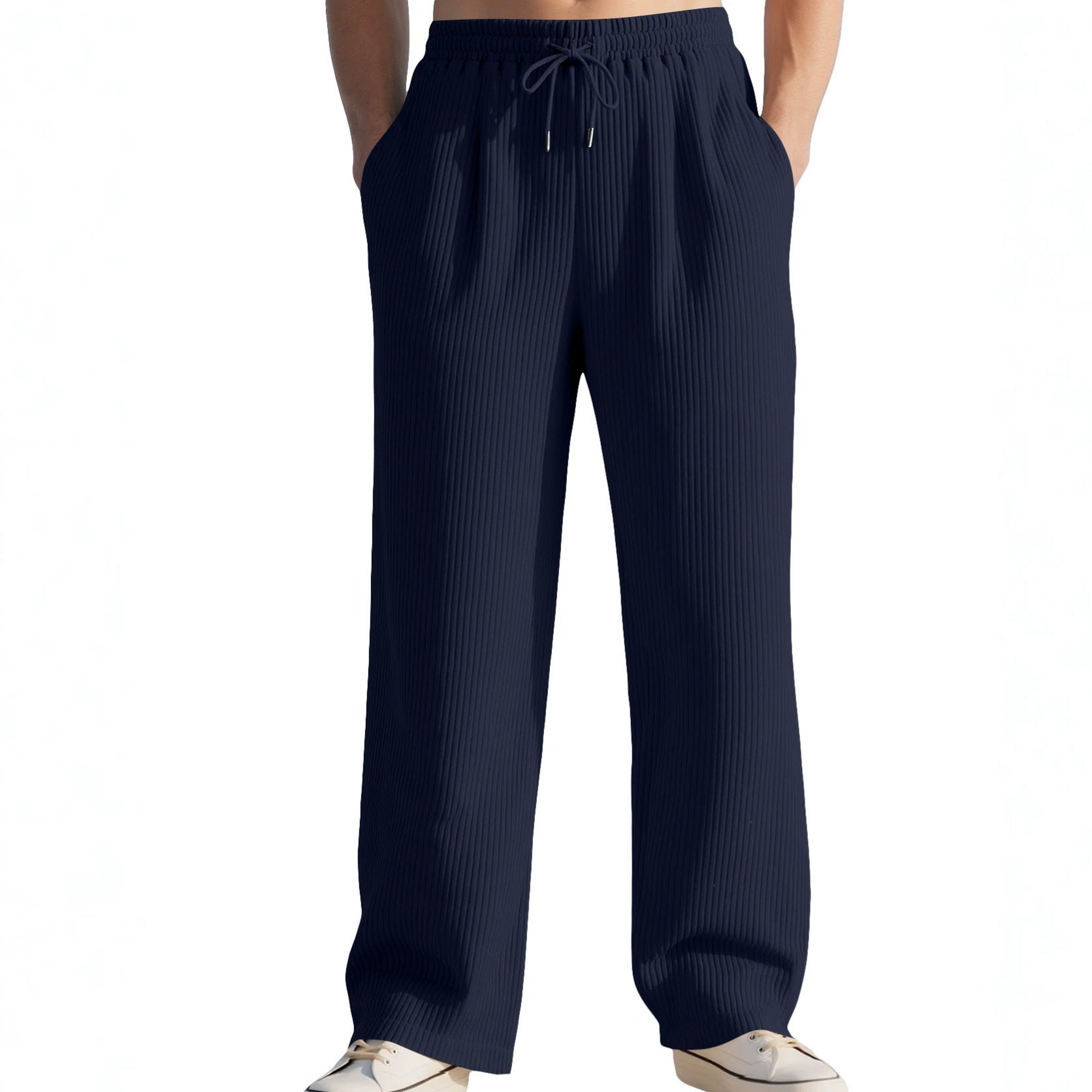 Commerce extérieur Pantalon à côtes verticales pour hommes