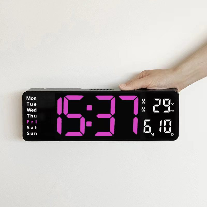 13 pouces simple assis et pendu double usage horloge salon grande police