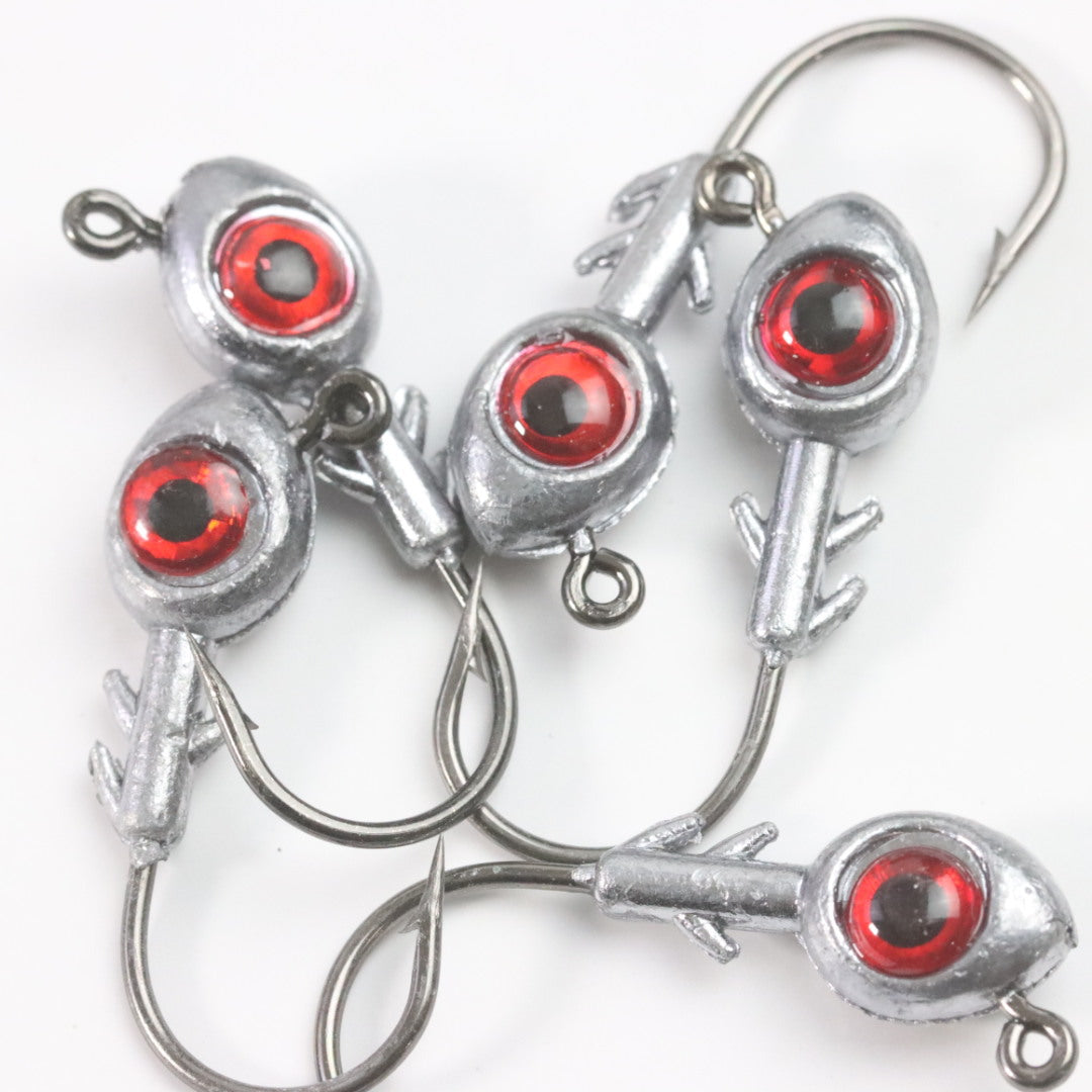 Cambrian Big Eye Fish Head Jig Crochet